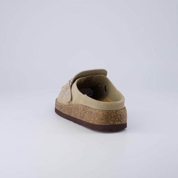 CUSHIONAIRE Women's Hobby Genuine Leather Cork Footbed Clog with +Comfort - Image 5