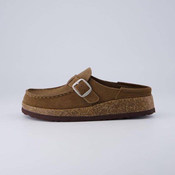 CUSHIONAIRE Women's Hobby Genuine Leather Cork Footbed Clog with +Comfort - Image 8