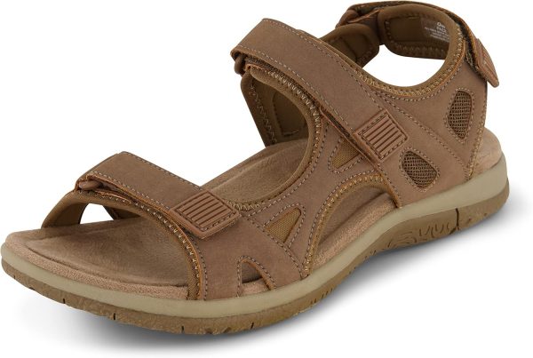 CUSHIONAIRE Women's Pace comfort footbed outdoor sandal with adjustable straps and +Memory Foam, Wide Widths Available - Image 7