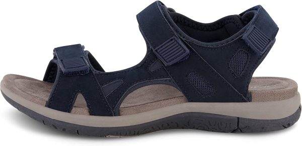 CUSHIONAIRE Women's Pace comfort footbed outdoor sandal with adjustable straps and +Memory Foam, Wide Widths Available - Image 14