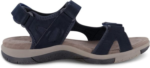 CUSHIONAIRE Women's Pace comfort footbed outdoor sandal with adjustable straps and +Memory Foam, Wide Widths Available - Image 16