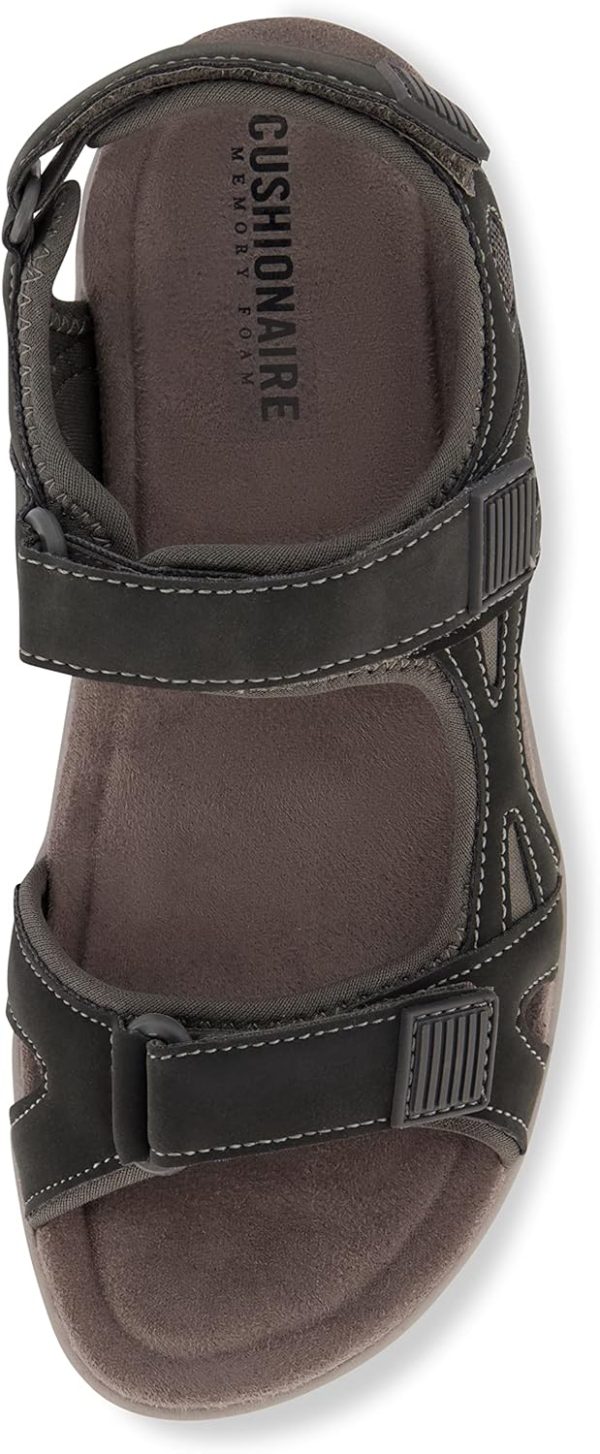 CUSHIONAIRE Women's Pace comfort footbed outdoor sandal with adjustable straps and +Memory Foam, Wide Widths Available - Image 22