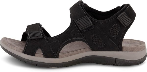 CUSHIONAIRE Women's Pace comfort footbed outdoor sandal with adjustable straps and +Memory Foam, Wide Widths Available - Image 25