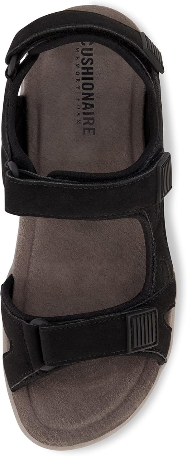 CUSHIONAIRE Women's Pace comfort footbed outdoor sandal with adjustable straps and +Memory Foam, Wide Widths Available - Image 28