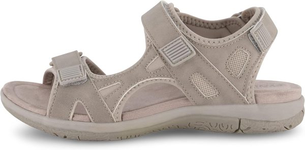 CUSHIONAIRE Women's Pace comfort footbed outdoor sandal with adjustable straps and +Memory Foam, Wide Widths Available - Image 31