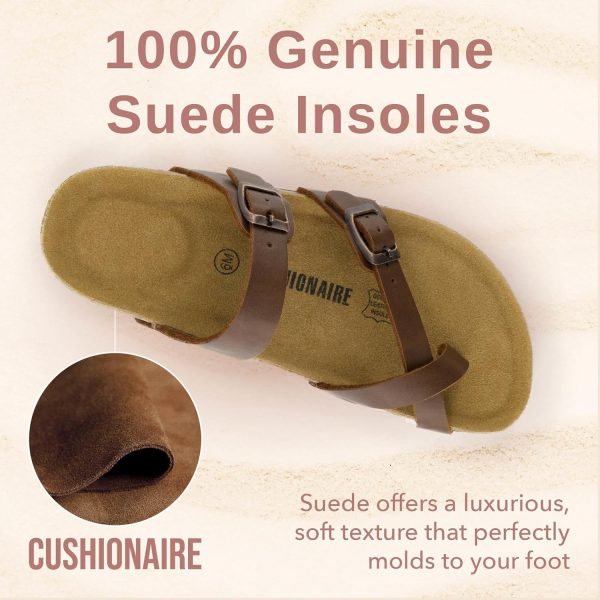 CUSHIONAIRE Women's Luna Cork Footbed Sandal With +Comfort - Image 3