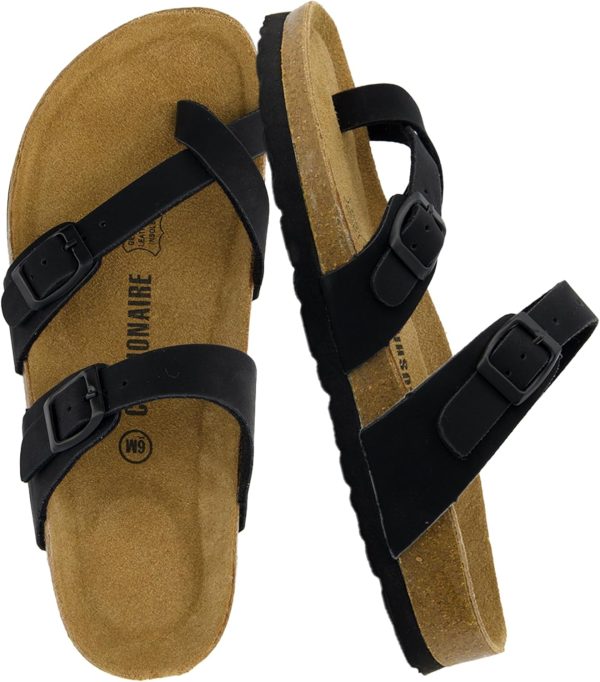 CUSHIONAIRE Women's Luna Cork Footbed Sandal With +Comfort - Image 15
