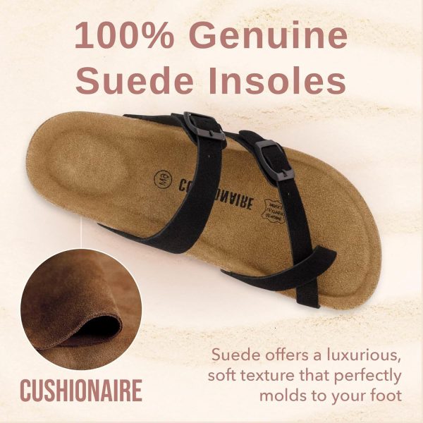 CUSHIONAIRE Women's Luna Cork Footbed Sandal With +Comfort - Image 17