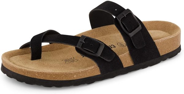 CUSHIONAIRE Women's Luna Cork Footbed Sandal With +Comfort - Image 19