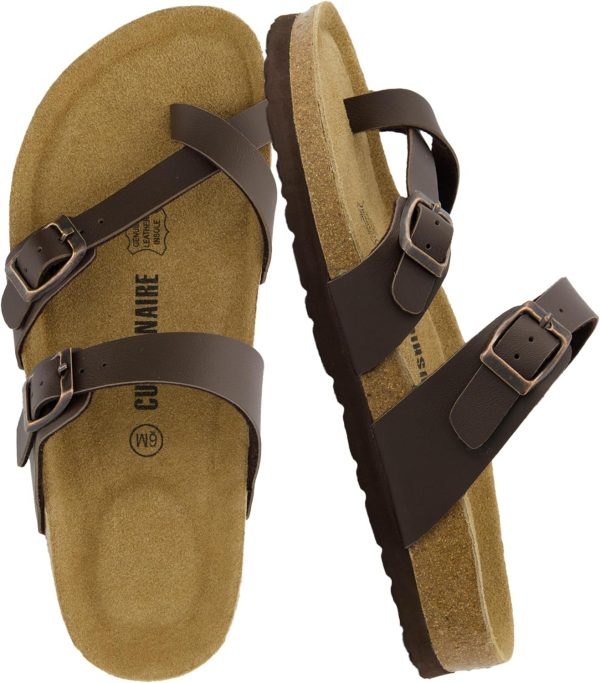 CUSHIONAIRE Women's Luna Cork Footbed Sandal With +Comfort - Image 23
