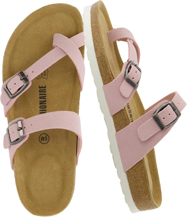CUSHIONAIRE Women's Luna Cork Footbed Sandal With +Comfort - Image 71
