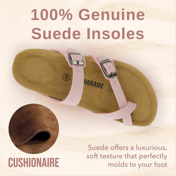 CUSHIONAIRE Women's Luna Cork Footbed Sandal With +Comfort - Image 73