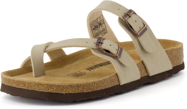 CUSHIONAIRE Women's Luna Cork Footbed Sandal With +Comfort - Image 83