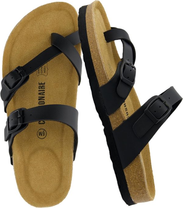 CUSHIONAIRE Women's Luna Cork Footbed Sandal With +Comfort - Image 87