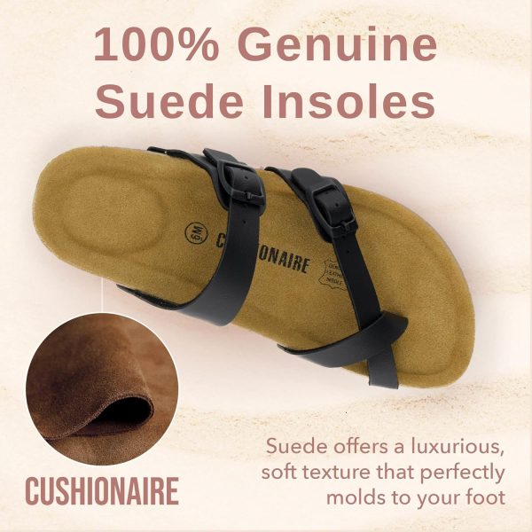 CUSHIONAIRE Women's Luna Cork Footbed Sandal With +Comfort - Image 89
