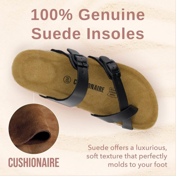 CUSHIONAIRE Women's Luna Cork Footbed Sandal With +Comfort - Image 97