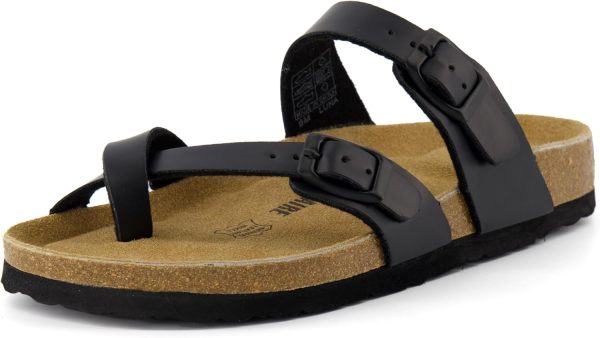 CUSHIONAIRE Women's Luna Cork Footbed Sandal With +Comfort - Image 99