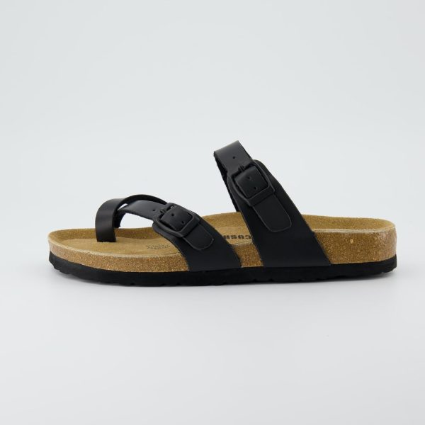 CUSHIONAIRE Women's Luna Cork Footbed Sandal With +Comfort - Image 100