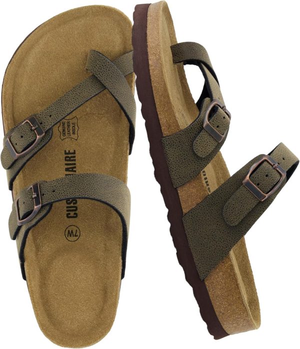CUSHIONAIRE Women's Luna Cork Footbed Sandal With +Comfort - Image 102