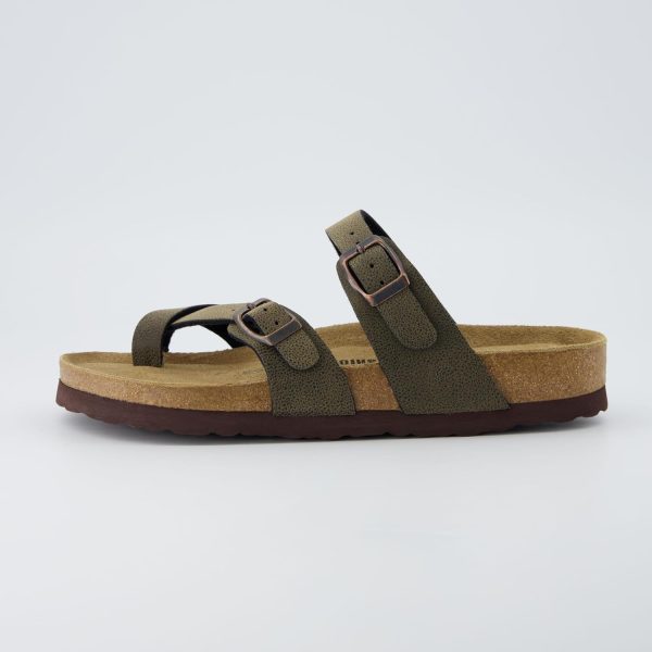 CUSHIONAIRE Women's Luna Cork Footbed Sandal With +Comfort - Image 107
