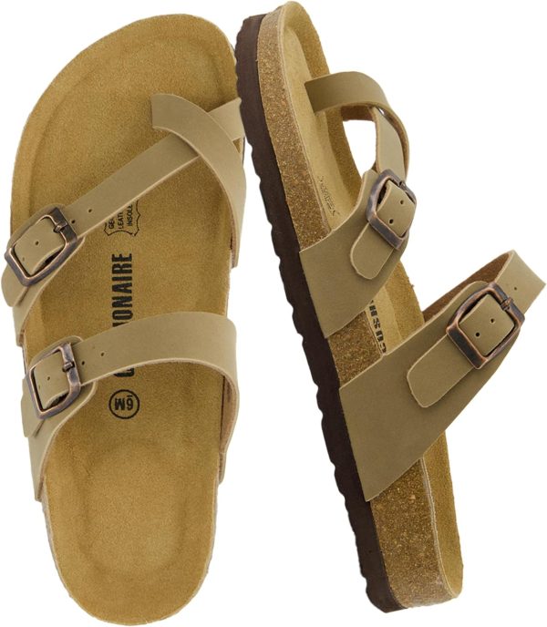 CUSHIONAIRE Women's Luna Cork Footbed Sandal With +Comfort - Image 110