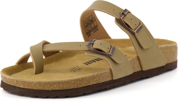 CUSHIONAIRE Women's Luna Cork Footbed Sandal With +Comfort - Image 114