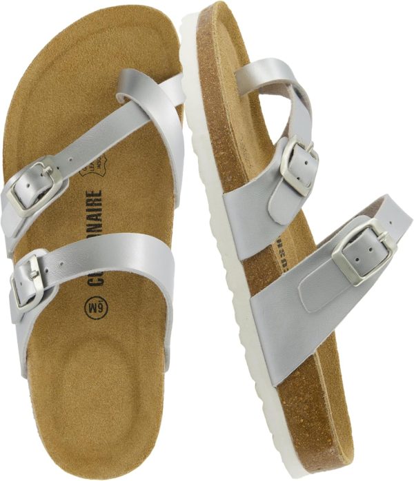 CUSHIONAIRE Women's Luna Cork Footbed Sandal With +Comfort - Image 118