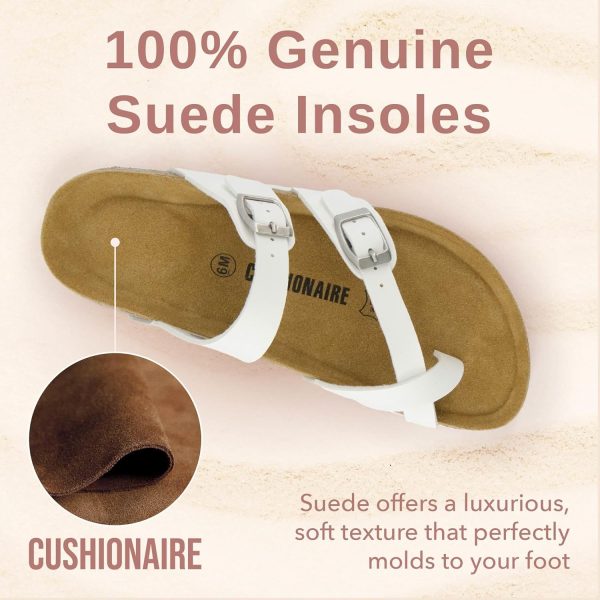 CUSHIONAIRE Women's Luna Cork Footbed Sandal With +Comfort - Image 128
