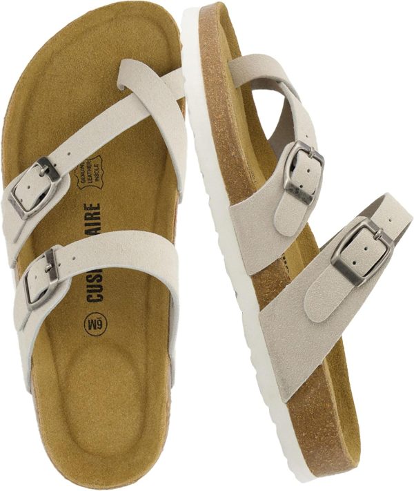 CUSHIONAIRE Women's Luna Cork Footbed Sandal With +Comfort - Image 134