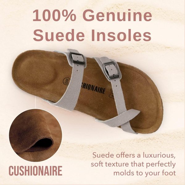 CUSHIONAIRE Women's Luna Cork Footbed Sandal With +Comfort - Image 136
