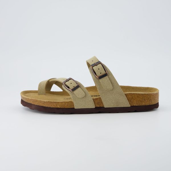 CUSHIONAIRE Women's Luna Cork Footbed Sandal With +Comfort - Image 147