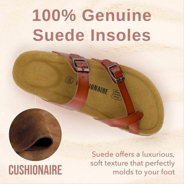 CUSHIONAIRE Women's Luna Cork Footbed Sandal With +Comfort - Image 152