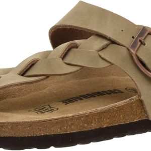 CUSHIONAIRE Women's Libby Cork footbed Sandal with +Comfort and Wide Widths Available,