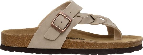 CUSHIONAIRE Women's Libby Cork footbed Sandal with +Comfort and Wide Widths Available, - Image 3