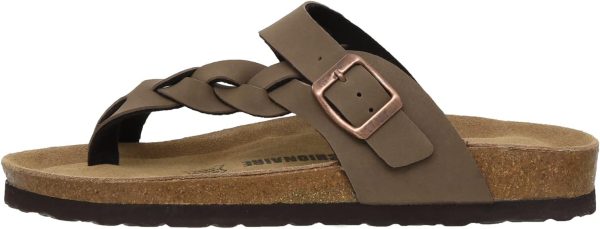 CUSHIONAIRE Women's Libby Cork footbed Sandal with +Comfort and Wide Widths Available, - Image 10
