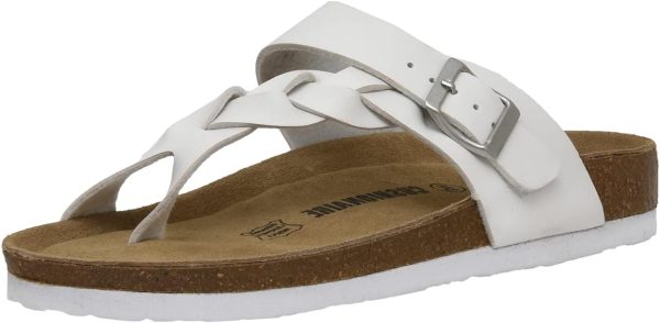 CUSHIONAIRE Women's Libby Cork footbed Sandal with +Comfort and Wide Widths Available, - Image 12