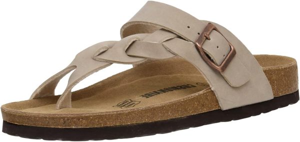 CUSHIONAIRE Women's Libby Cork footbed Sandal with +Comfort and Wide Widths Available, - Image 27