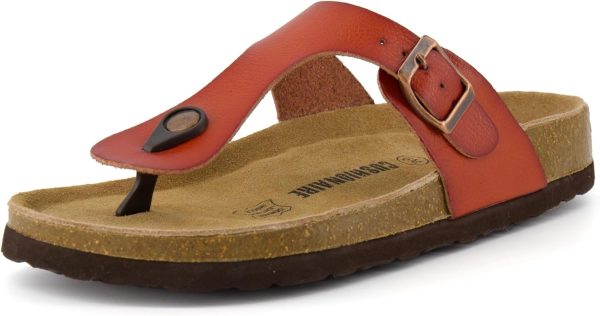 CUSHIONAIRE Women's Leah Cork Footbed Sandal With +Comfort - Image 31