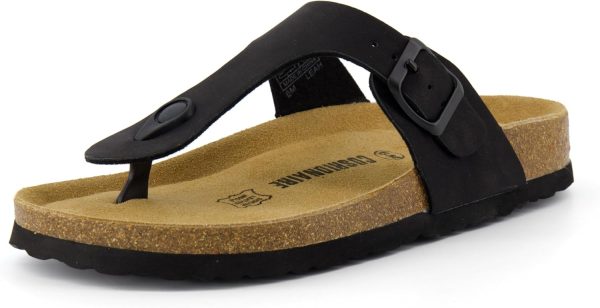 CUSHIONAIRE Women's Leah Cork Footbed Sandal With +Comfort - Image 37