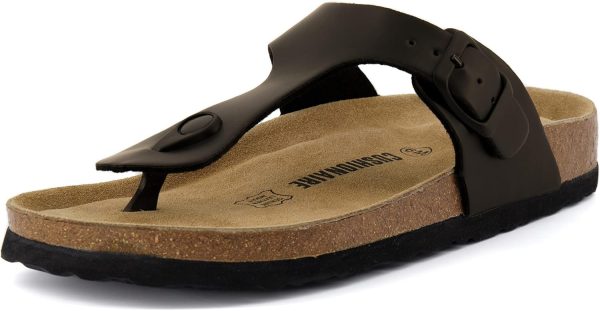 CUSHIONAIRE Women's Leah Cork Footbed Sandal With +Comfort - Image 61