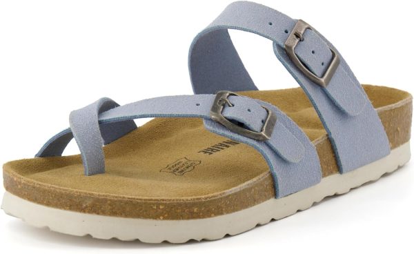 CUSHIONAIRE Women's Luna Cork Footbed Sandal With +Comfort - Image 68