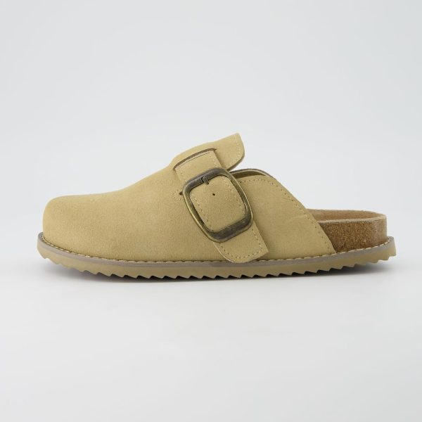 CUSHIONAIRE Women's Blain Genuine Suede Slip-On Clogs with + Memory Foam & Chic Buckle Mule - Comfortable, Non-Slip, Wide Widths Available - Image 5