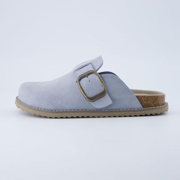 CUSHIONAIRE Women's Blain Genuine Suede Slip-On Clogs with + Memory Foam & Chic Buckle Mule - Comfortable, Non-Slip, Wide Widths Available - Image 16