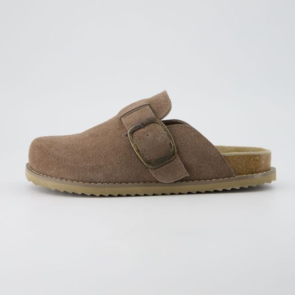 CUSHIONAIRE Women's Blain Genuine Suede Slip-On Clogs with + Memory Foam & Chic Buckle Mule - Comfortable, Non-Slip, Wide Widths Available - Image 23