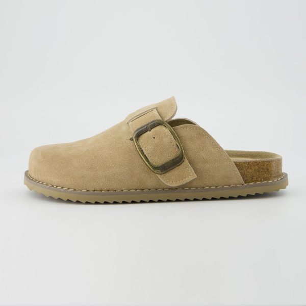 CUSHIONAIRE Women's Blain Genuine Suede Slip-On Clogs with + Memory Foam & Chic Buckle Mule - Comfortable, Non-Slip, Wide Widths Available - Image 41