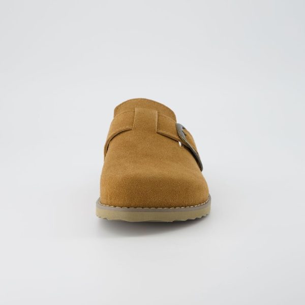 CUSHIONAIRE Women's Blain Genuine Suede Slip-On Clogs with + Memory Foam & Chic Buckle Mule - Comfortable, Non-Slip, Wide Widths Available - Image 69