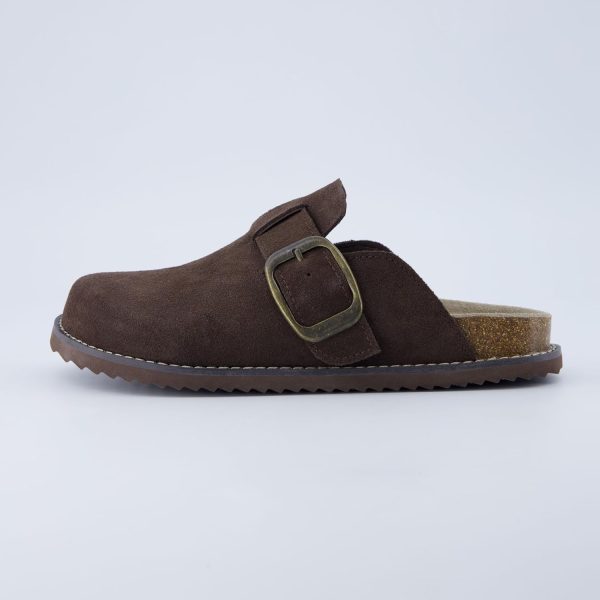 CUSHIONAIRE Women's Blain Genuine Suede Slip-On Clogs with + Memory Foam & Chic Buckle Mule - Comfortable, Non-Slip, Wide Widths Available - Image 74