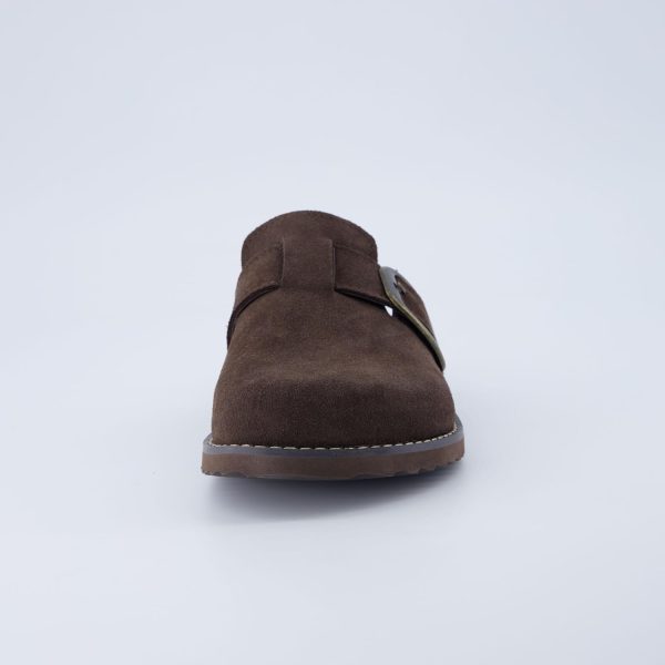 CUSHIONAIRE Women's Blain Genuine Suede Slip-On Clogs with + Memory Foam & Chic Buckle Mule - Comfortable, Non-Slip, Wide Widths Available - Image 75