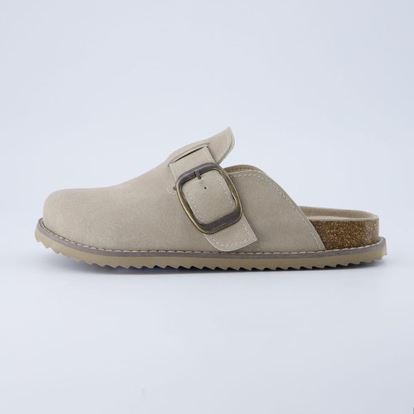 CUSHIONAIRE Women's Blain Genuine Suede Slip-On Clogs with + Memory Foam & Chic Buckle Mule - Comfortable, Non-Slip, Wide Widths Available - Image 85