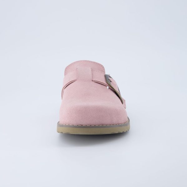 CUSHIONAIRE Women's Blain Genuine Suede Slip-On Clogs with + Memory Foam & Chic Buckle Mule - Comfortable, Non-Slip, Wide Widths Available - Image 95